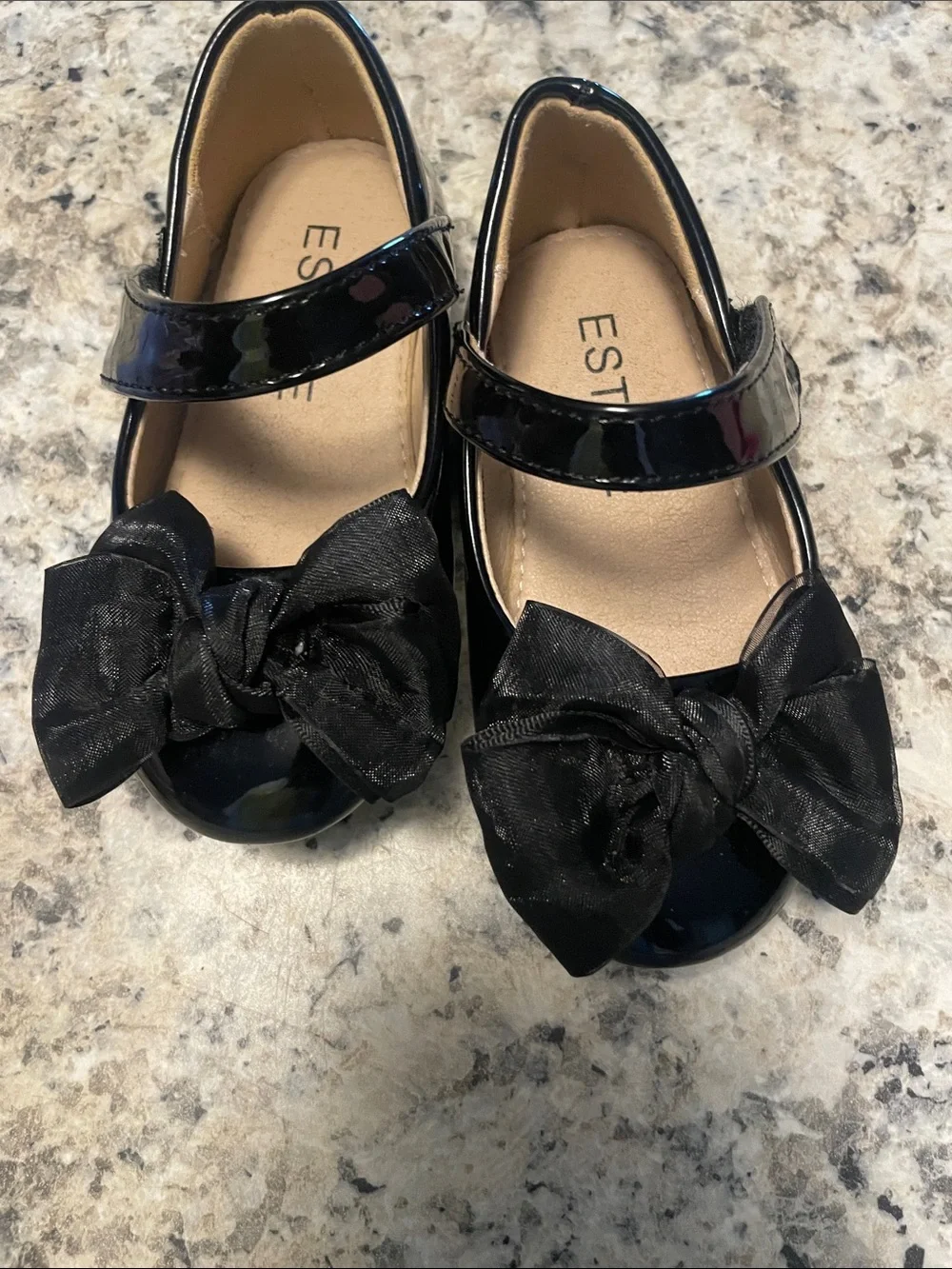 Girls Pink Mary Jane Dress Shoes with Heart Cutouts
